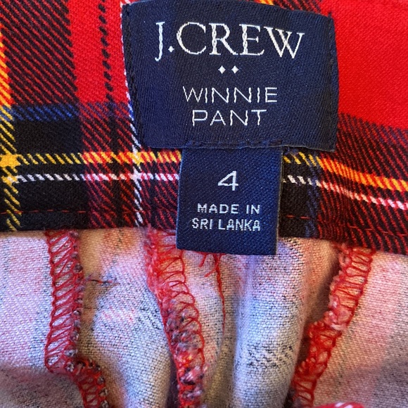 J. Crew Tartan Winnie Pants - 4 - Picture 9 of 9